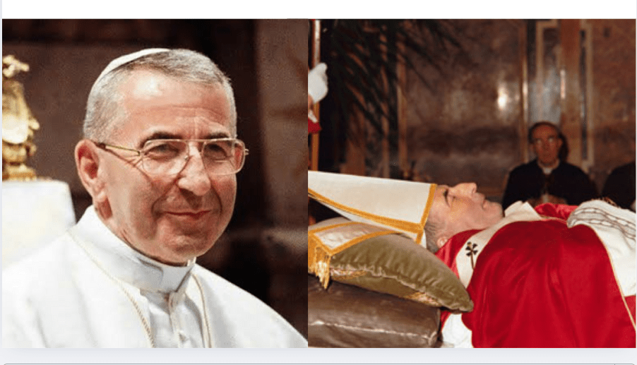 De Quoi Est Mort Le Pape Jean-Paul 1Er